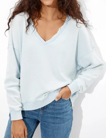 Bluza American Eagle, bleu Albastru