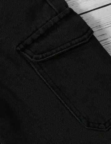 Pantaloni Shein Kids, negru