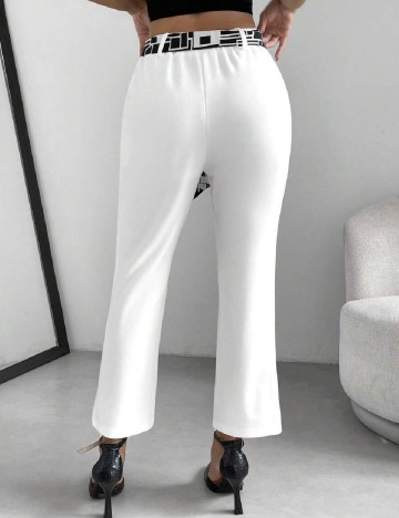 Pantaloni SHEIN, alb