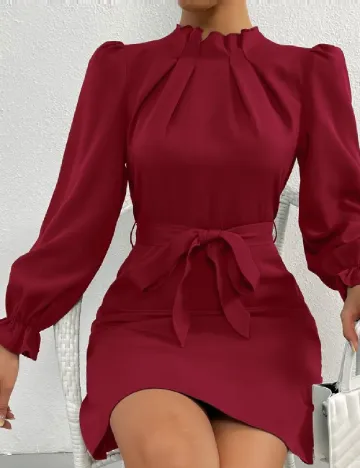 Rochie scurta SHEIN, visiniu Rosu