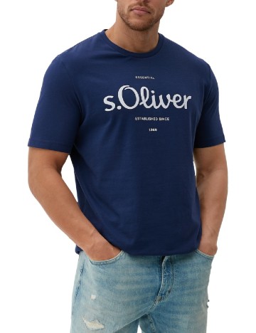 Tricou s.Oliver Plus Size Men, bleumarin