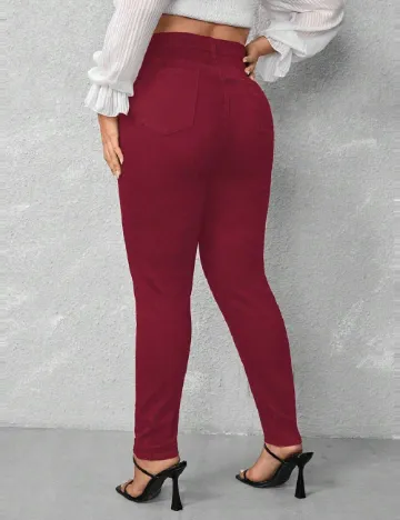 Pantaloni SHEIN CURVE, rosu Rosu