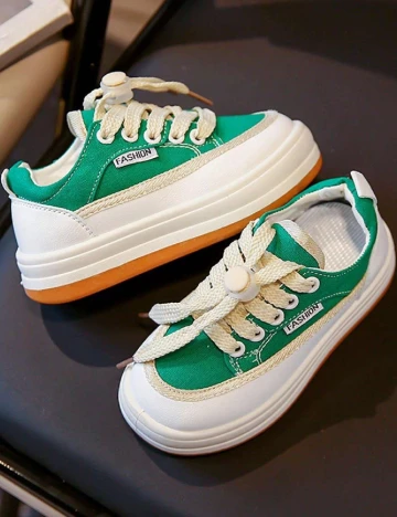 Adidasi Shein Kids, verde Verde