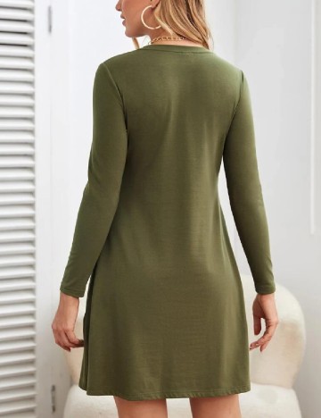 Rochie scurta SHEIN Maternity, verde