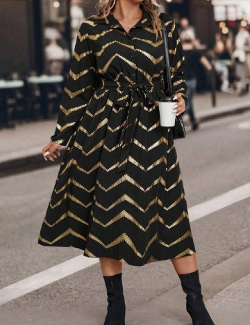 Rochie medie SHEIN CURVE, negru