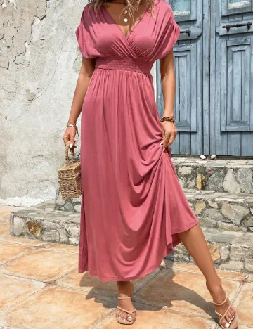 Rochie lunga Emery Rose, roz