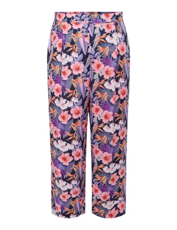 Pantaloni Only Carmakoma, floral Floral print