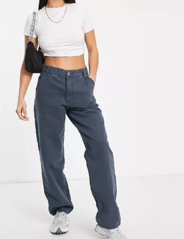 Pantaloni ASOS, bleumarin Albastru