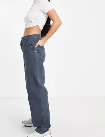 Pantaloni ASOS, bleumarin Albastru