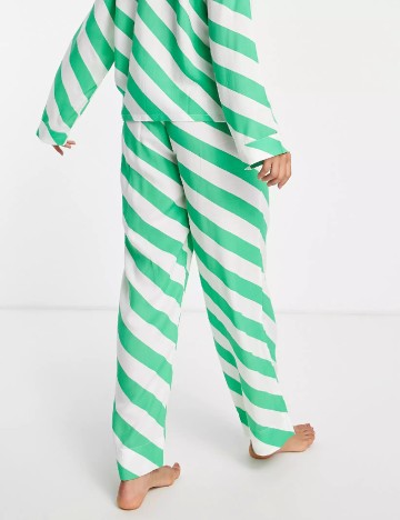 Pantaloni de pijama ASOS, verde