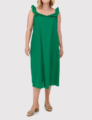 Rochie medie Only Carmakoma, verde
