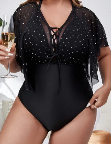 Costum de baie SHEIN CURVE, negru