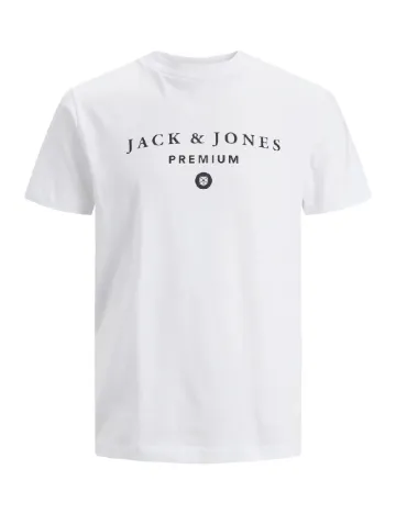 Tricou Jack&Jones Plus Size Men, alb Alb