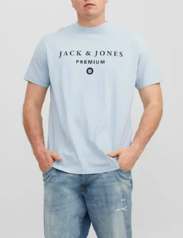 Tricou Jack&Jones Plus Size Men, bleu Albastru