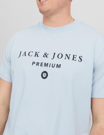 Tricou Jack&Jones Plus Size Men, bleu