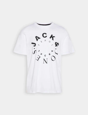 Tricou Jack&Jones Plus Size Men, alb Alb