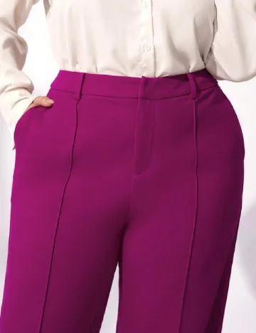 Pantaloni Emery Rose Curve, magenta Roz