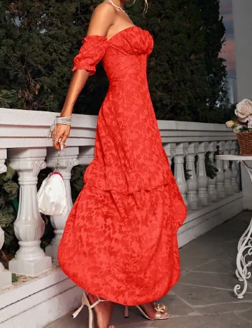 Rochie lunga Glamaker, rosu