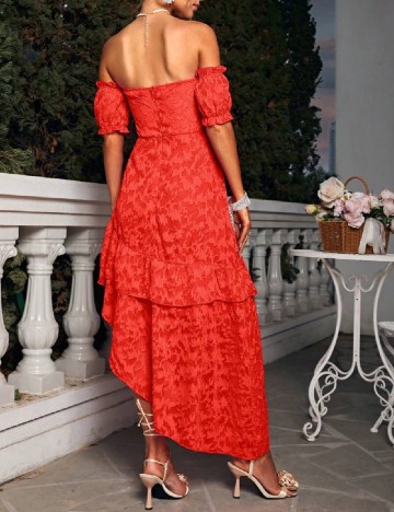 Rochie lunga Glamaker, rosu