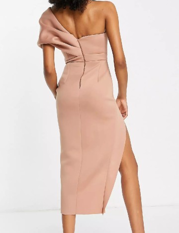 Rochie medie ASOS, maro deschis