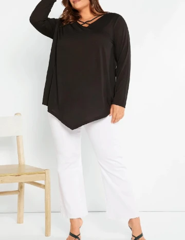 Bluza SHEIN CURVE, negru Negru