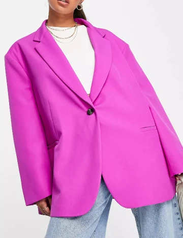 Sacou Oversize ASOS, magenta Roz