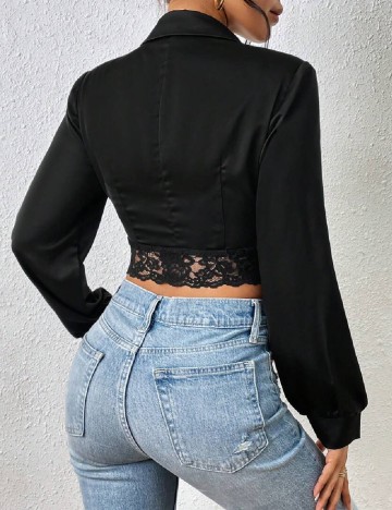 Top SHEIN, negru