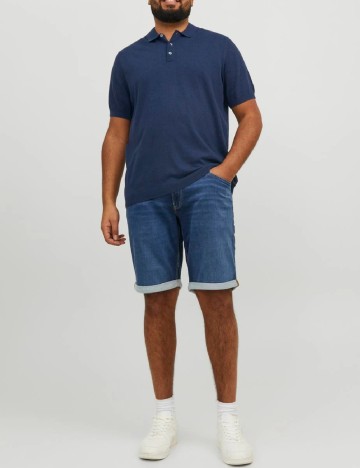 Tricou Jack&Jones Plus Size Men, bleumarin