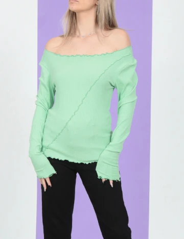 Bluza Pieces, verde Verde