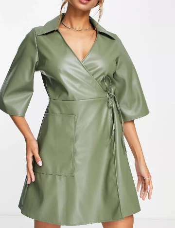 Rochie scurta ASOS, verde Verde