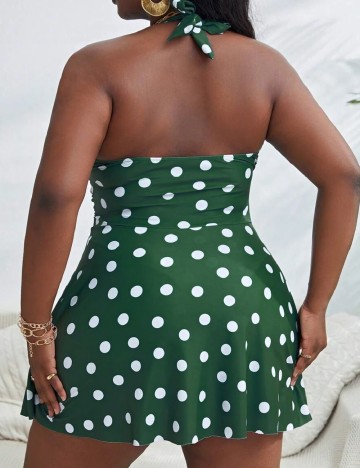 Costum de baie SHEIN CURVE, verde