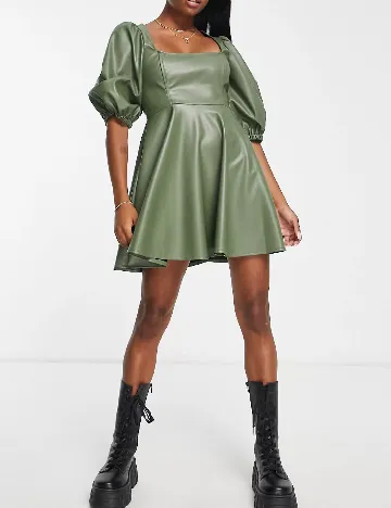 Rochie scurta ASOS, verde Verde