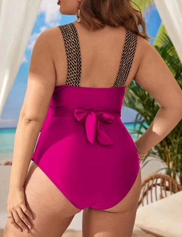 Costum de baie SHEIN CURVE, roz Roz