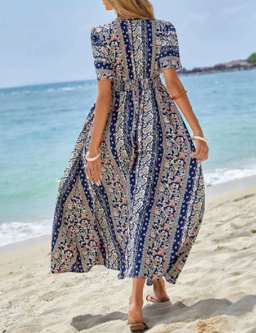 Rochie lunga SHEIN, bleumarin Albastru