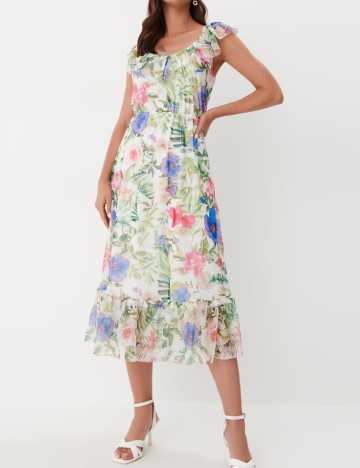 Rochie medie Mohito, floral print