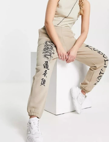 Pantaloni ASOS, crem Crem