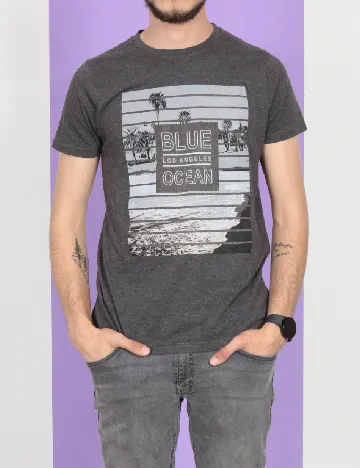 Tricou Milano Bulls, gri Gri