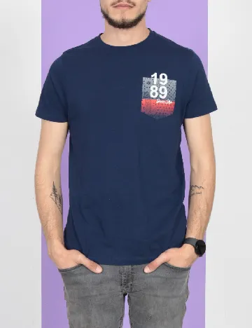 Tricou Milano Bulls, bleumarin Albastru