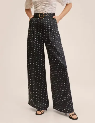 Pantaloni Mango, negru Negru