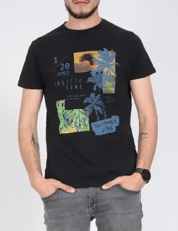 Tricou Milano Bulls, negru Negru