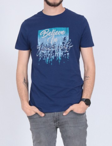 Tricou Milano Bulls, bleumarin