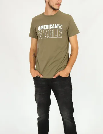 Tricou American Eagle, verde Verde