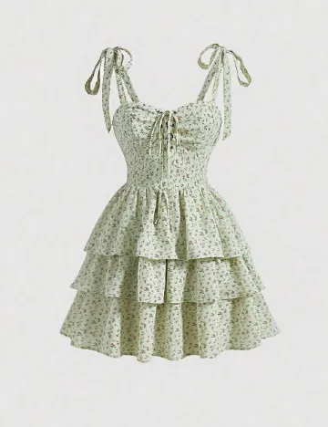 Rochie scurta SHEIN, verde Verde