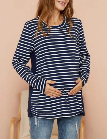 Bluza SHEIN Maternity, bleumarin Albastru