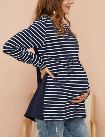 Bluza SHEIN Maternity, bleumarin