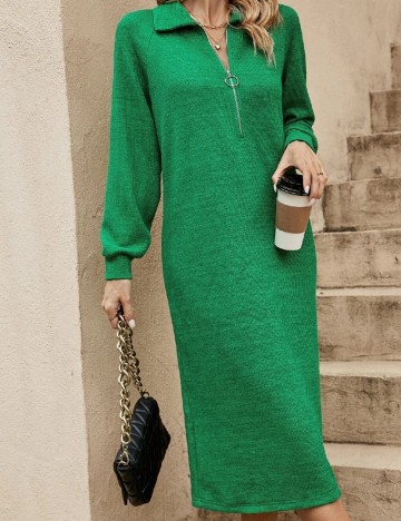 Rochie medie SHEIN, verde