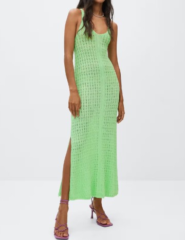 Rochie lunga Mango, verde