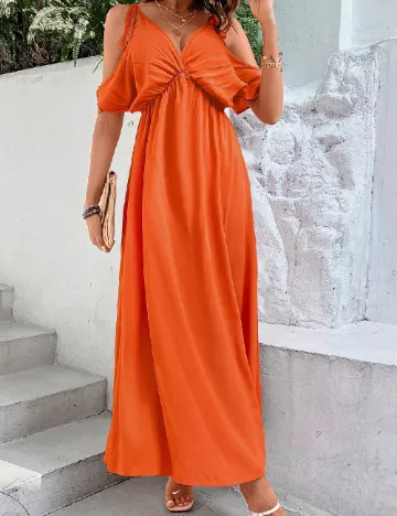 Rochie lunga SHEIN, portocaliu Portocaliu