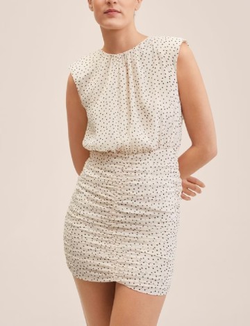 Rochie scurta Mango, crem