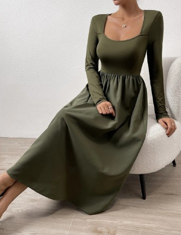 Rochie lunga SHEIN, verde